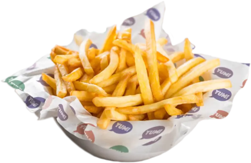 Custom printed hot paper with colorful designs on white paper, used for presenting oily and hot fries while maintaining freshness and appearance