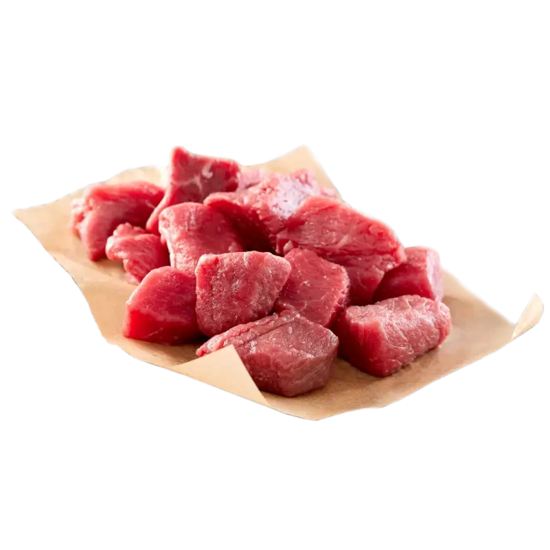 Piece of meat placed on natural kraft butcher paper